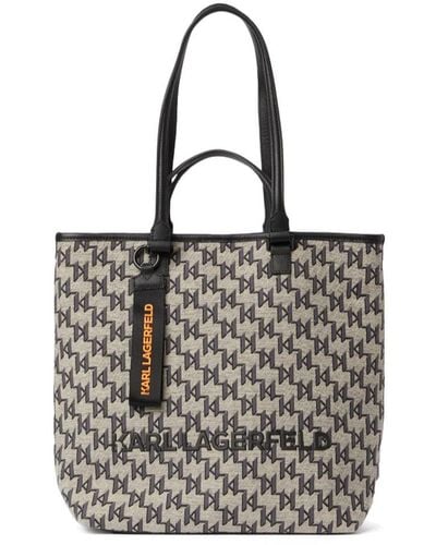Karl Lagerfeld Shopping Bag - Gray