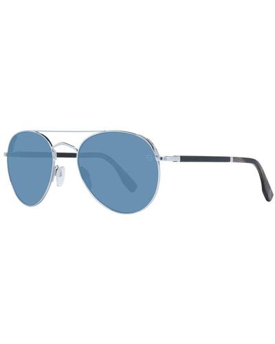 Zegna Silver Sunglasses - Blue