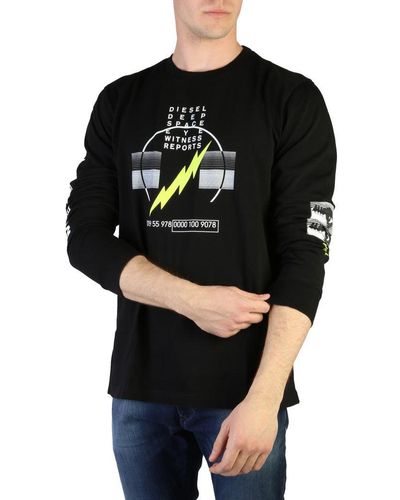 DIESEL T-just-j3 Graphic Sweatshirt - Black