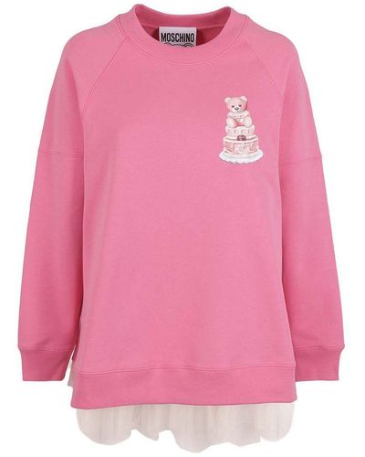Moschino Pink Cotton Sweater