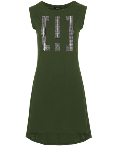 Imperfect Army Dress - Green