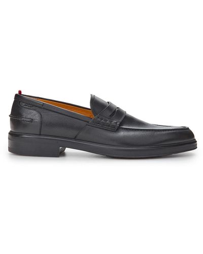 Bally Black Leather Mody Loafer - Gray