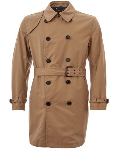Sealup Classic Double Breasted Trench - Natural