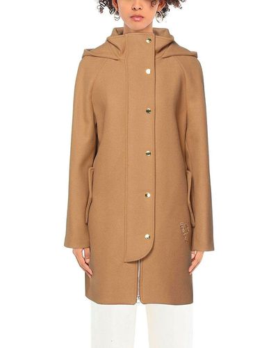 Love Moschino Love Virgin Wool Jackets & Coat - Brown