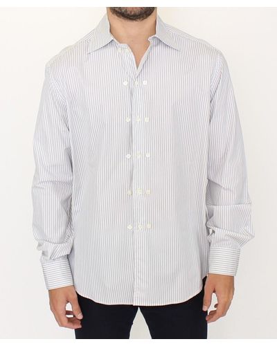 Ermanno Scervino Striped Regular Fit Shirt White Sig10176