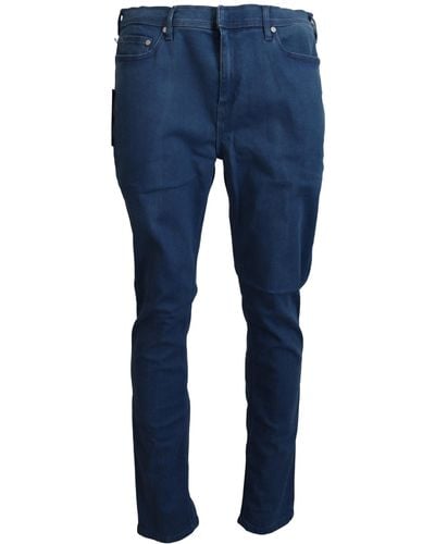 Neil Barrett Blue Cotton Stretchcasual Denim Jeans