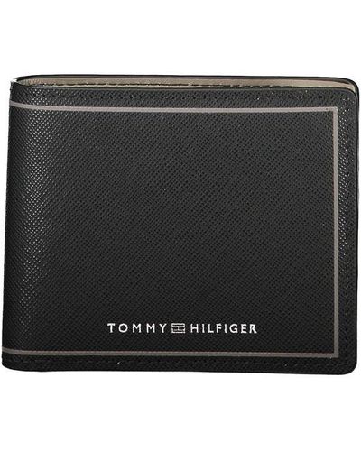 Tommy Hilfiger Leather Double Card Wallet - Black