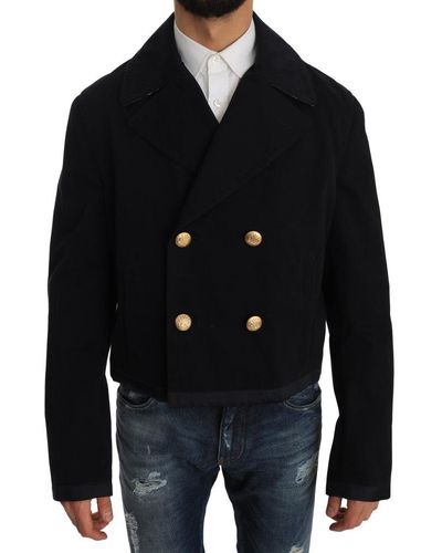 Dolce & Gabbana Double-breasted Coat - Blue