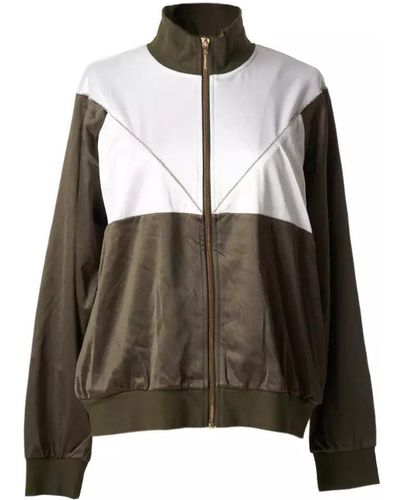 Liu Jo Green Cotton Jackets & Coat - Brown