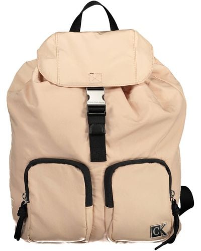 Calvin Klein Nylon Backpack - Natural
