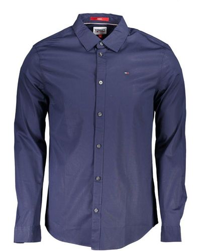Tommy Hilfiger Elegant Slim Fit Long Sleeved Shirt - Blue