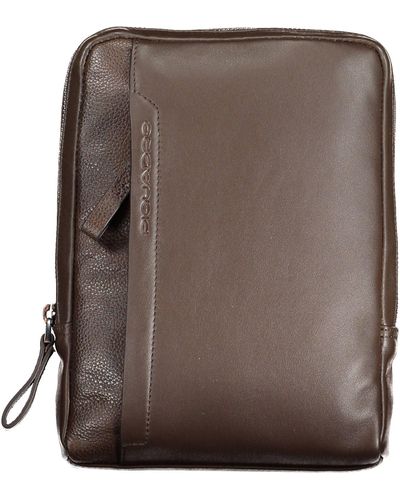 Piquadro Nero Econyl Men Shoulder Bag
