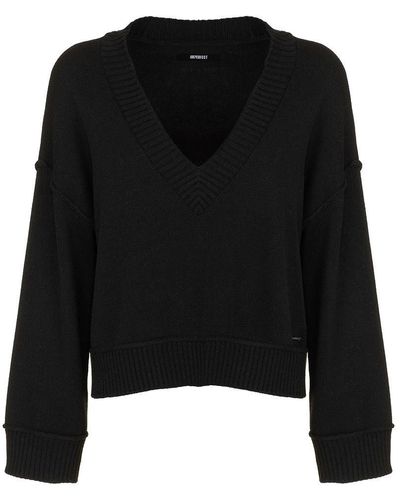 Imperfect Polyester Sweater - Black