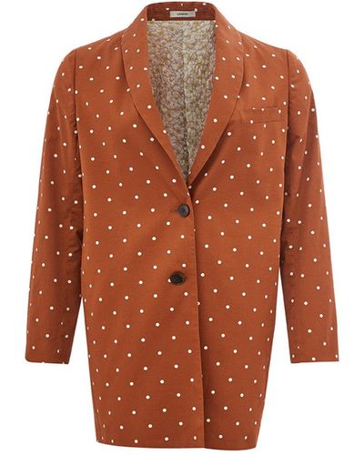 Lardini Brown Light Coat - Orange
