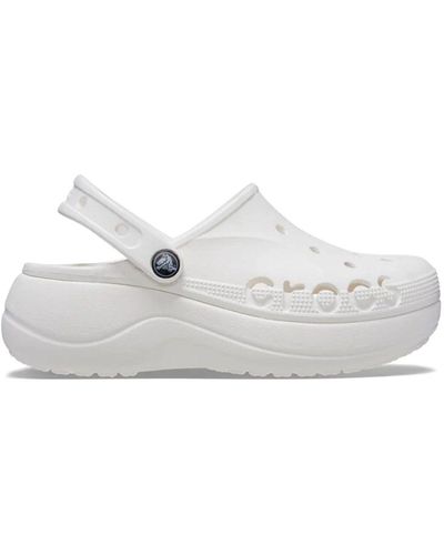 Crocs™ Baya platform clog alltagshausschuhe - Weiß