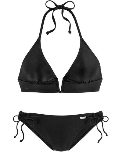 vivance active Bikini-set unifarben - Schwarz
