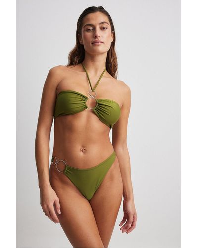 NA-KD Bikinihöschen mit hohem beinausschnitt - Braun