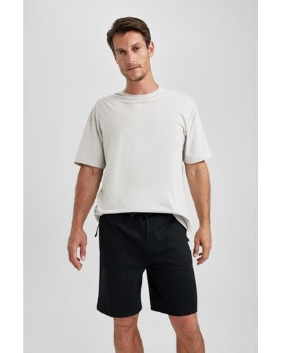 Defacto Slim-fit-shorts mit reißverschlusstasche b0799ax23sm - Grau