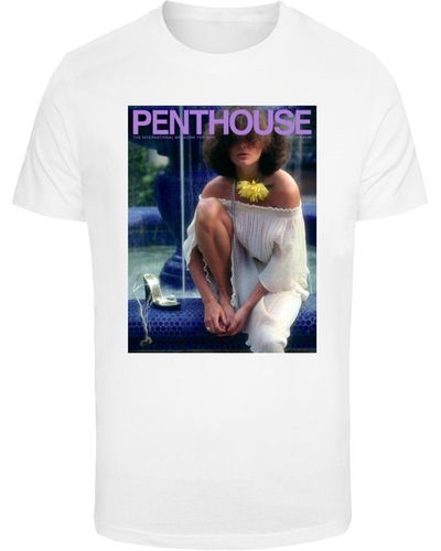 Merchcode Penthouse 1978 cover-t-shirt - Blau