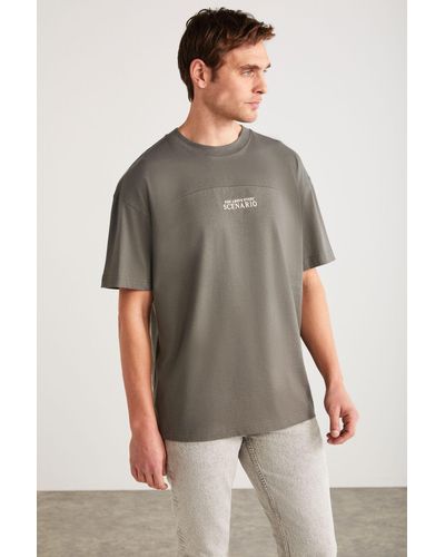 Grimelange T-shirt oversized - Grau