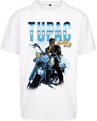 Mister Tee Accessoires tupac all eyez on me anniversary oversize t-shirt - Weiß