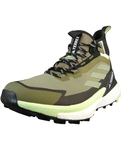 adidas Wanderstiefel stiefel wanderschuhe free hiker 2 gtx boost ie5127 olive strata/ silve - Grün