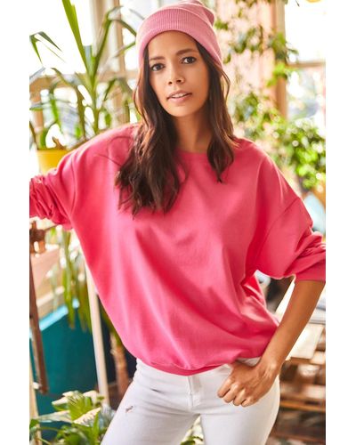 Olalook Sweatshirt oversized - Pink