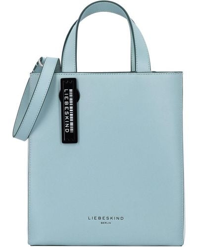 Liebeskind Berlin Paperbag handtasche leder 22 cm - Blau