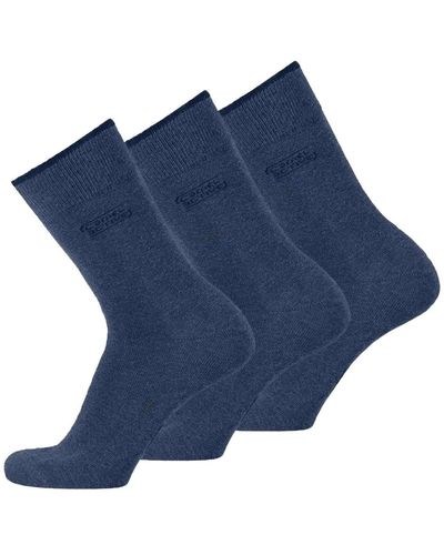 Camel Active Socken, 3er-pack basic socken, bio-baumwolle - Blau