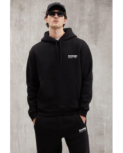 Grimelange Martel sweatshirt mit normaler passform, weichem fleece, schnurgebunden und mit kapuze, bedruckt, - Schwarz