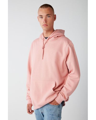 Grimelange Jorge sweatshirt aus weichem, weichem stoff mit kapuze, schnurgebunden, reguläre passform, - Pink