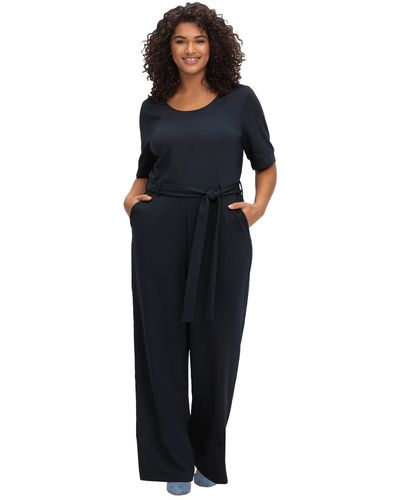 Sheego Jumpsuit relaxed fit - Schwarz
