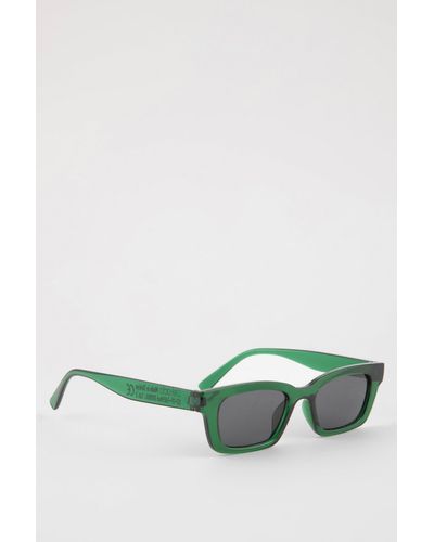 Defacto Rechteckige sonnenbrille - Grün