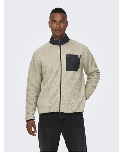 Only & Sons Sweatshirt regular fit - Natur