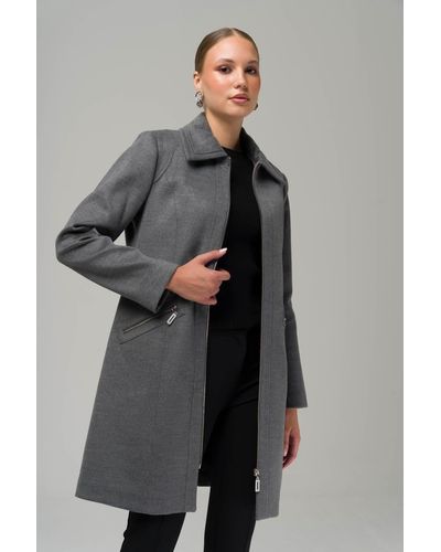 Olcay Mantel mit hemdkragen und reißverschluss, dunkel - Grau