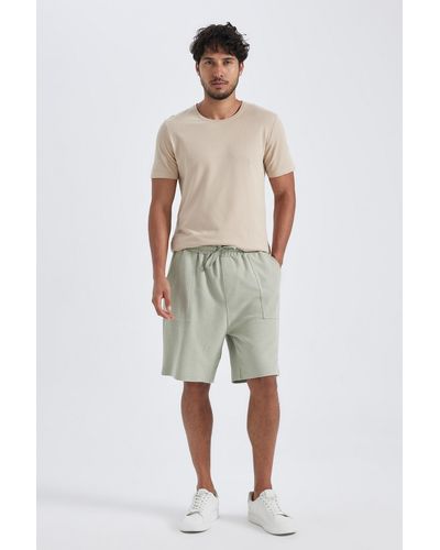 Defacto Slim-fit-shorts mit flexibler taille b1382ax23sm - Grün