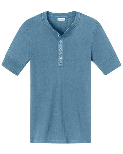 Schiesser Shirt 1/2 arm, kurzarm unterhemd, karl-heinz - Blau