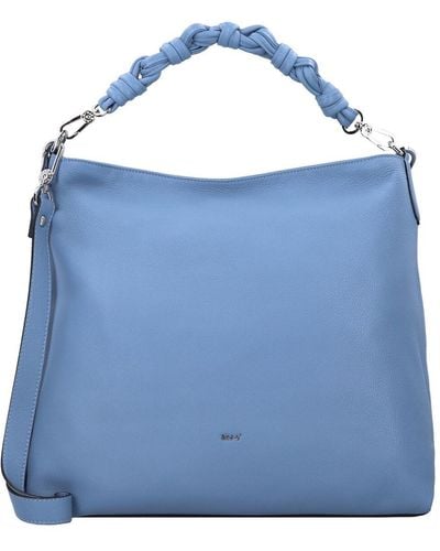 Abro⁺ Dalia shopper tasche leder 38 cm - Blau