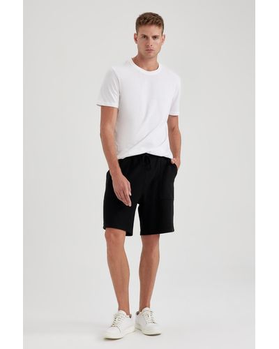 Defacto Slim-fit-shorts mit flexibler taille b1382ax23sm - Weiß