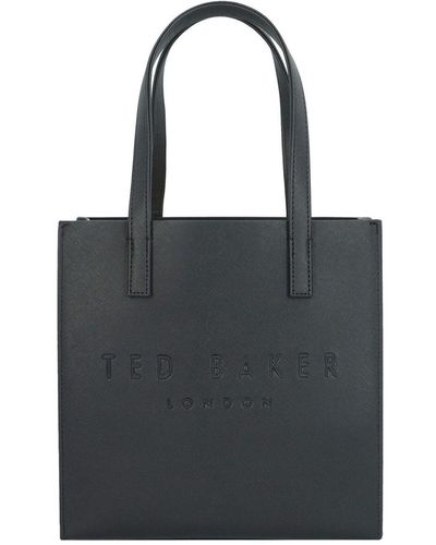 Ted Baker Kleine Icon Tasche mit Kreuzschraffur - Schwarz