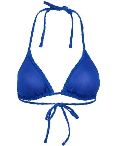 Pieces Pcanya bikini frotte triangle bra sww bc - Blau