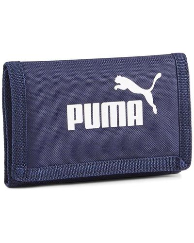 PUMA Unisex geldbeutel phase wallet, logoprint - one size - Blau