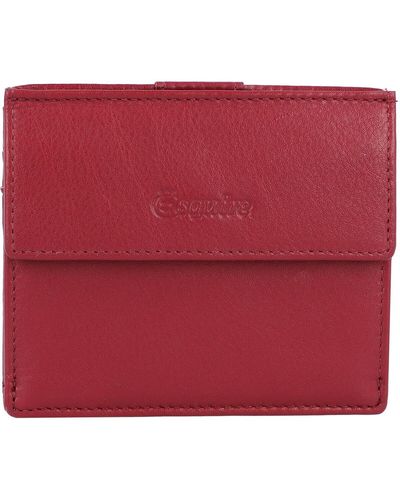Esquire Oslo kreditkartenetui rfid leder 9,5 cm - Rot