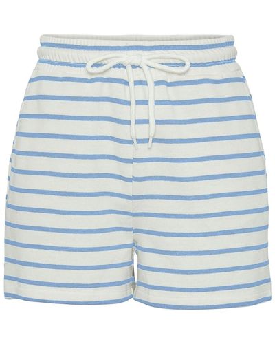 Pieces Pcchilli summer hw shorts stripe noos bc - Blau