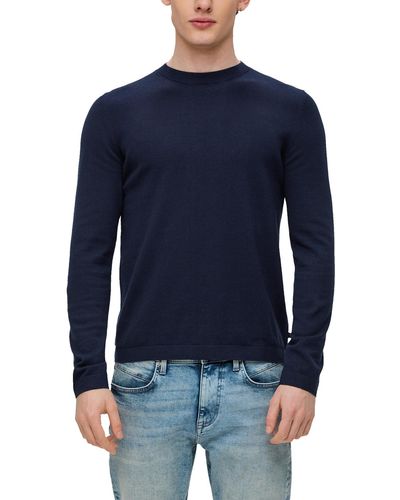 Qs By S.oliver Strickpullover - Blau