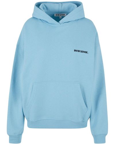 9N1M SENSE W-essential hoodie - Blau