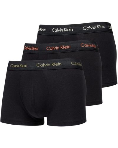Calvin Klein E boxershorts 3 mit markenlogo und gummiband, geeignet für den täglichen gebrauch, u2664g-h5k - Schwarz