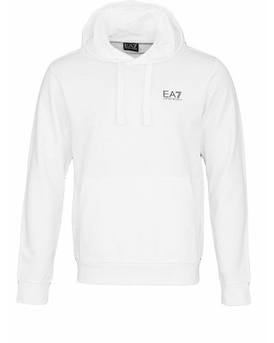 EA7 Hoodie kapuzensweatshirt - Weiß