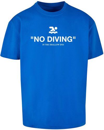 Upscale by Mister Tee No diving heavy oversized tee - Blau