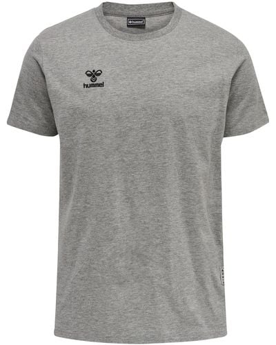Hummel Hmlmove grid cotton t-shirt s/s - Grau